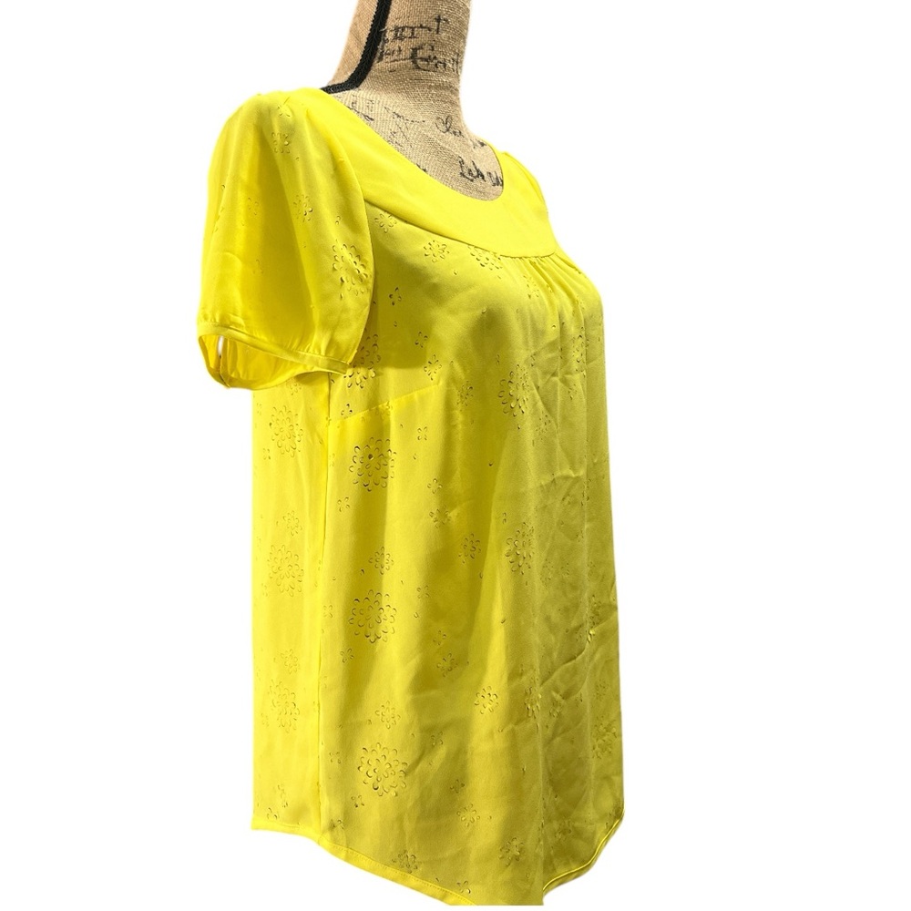 Vanessa Virginia by Anthropologie top round neckline and slightly gathered yoke - Picture 3 of 6